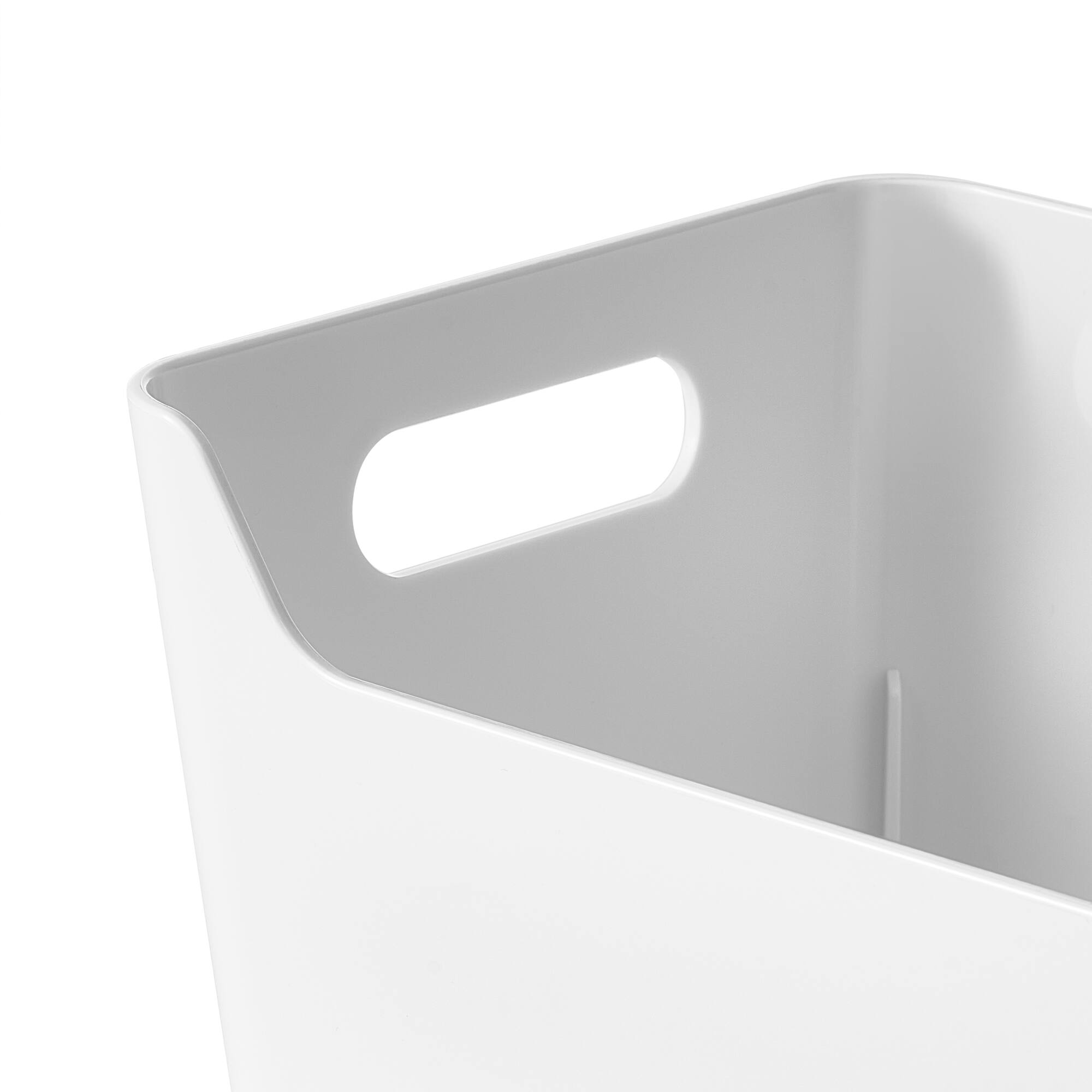 White Open Storage Bin by Simply Tidy